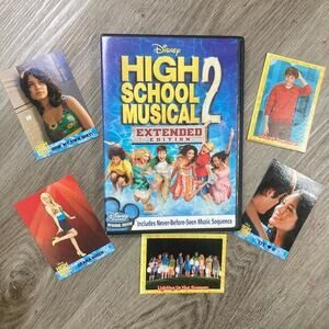 Disney High School Musical 2‎ DVD Sing-Along 2007 + HSM Topps Trading Cards Vtg